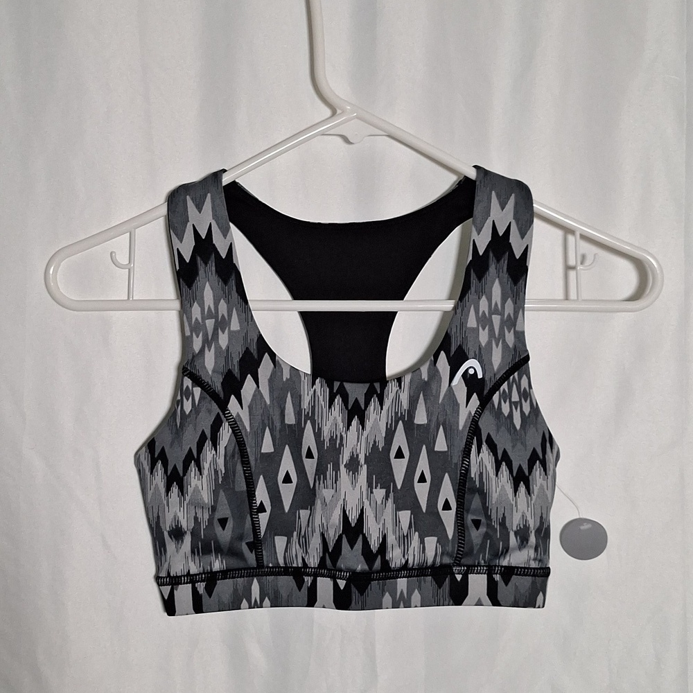 Geometric Patterned Sports Bra - Picture 3 of 3